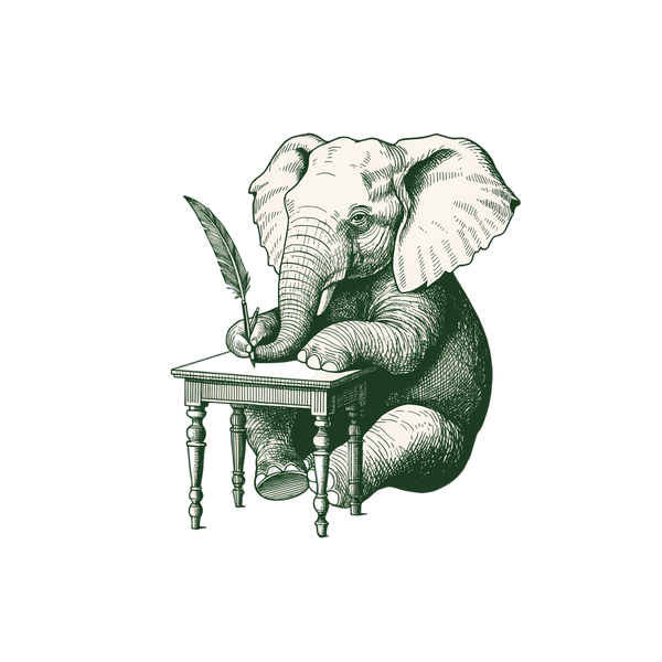Elephant and Scribe